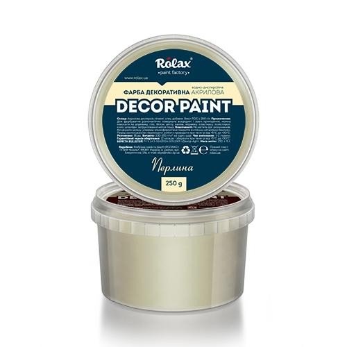 ROLAX DECOR PAINT Краска акриловая декоративная ЖЕМЧУЖИНА 100гр.