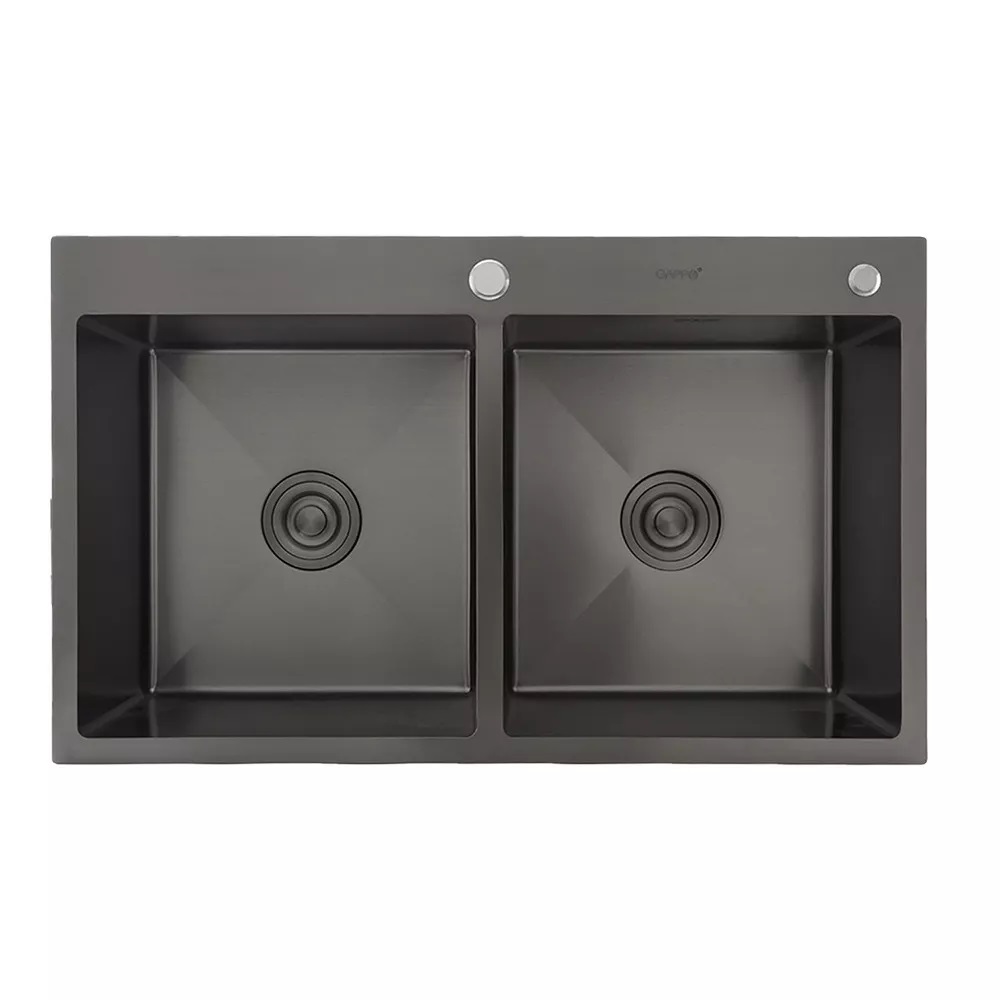 GAPPO GS8350-6 Кухонна мийка накладна 830x500мм. (нержавіюча сталь 0,8мм., з PVD покриттям)