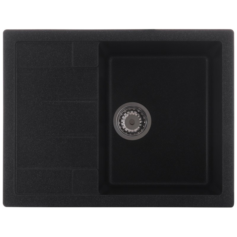 ZERIX ZS-6550S-13 Мийка гранітна 650*500мм. (графітова)