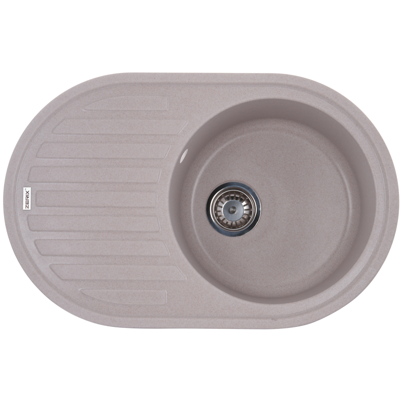 ZERIX ZS-7750R-06 Мойка гранитная 760*500мм. (бежевая)