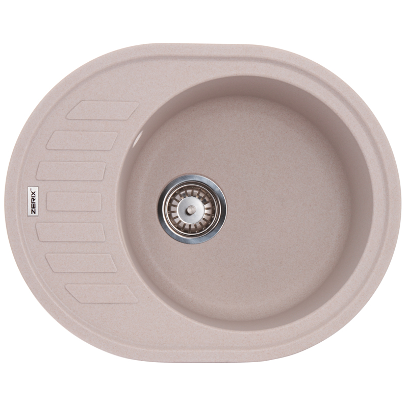 ZERIX ZS-6250R-06 Мийка гранітна 620*500мм. (бежова)