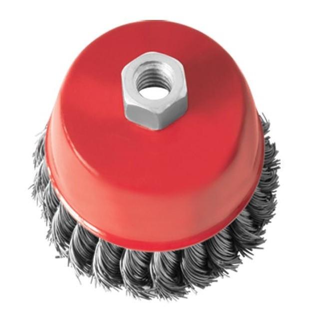 INTERTOOL Щетка чашечная 75 мм, для УШМ, М14 (пучки витой проволоки) BT-2075