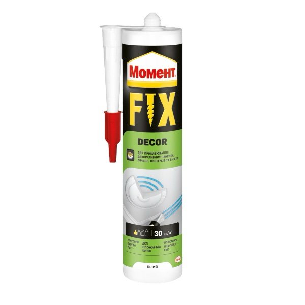 Момент FIX DECOR Клей монтажный 400г.