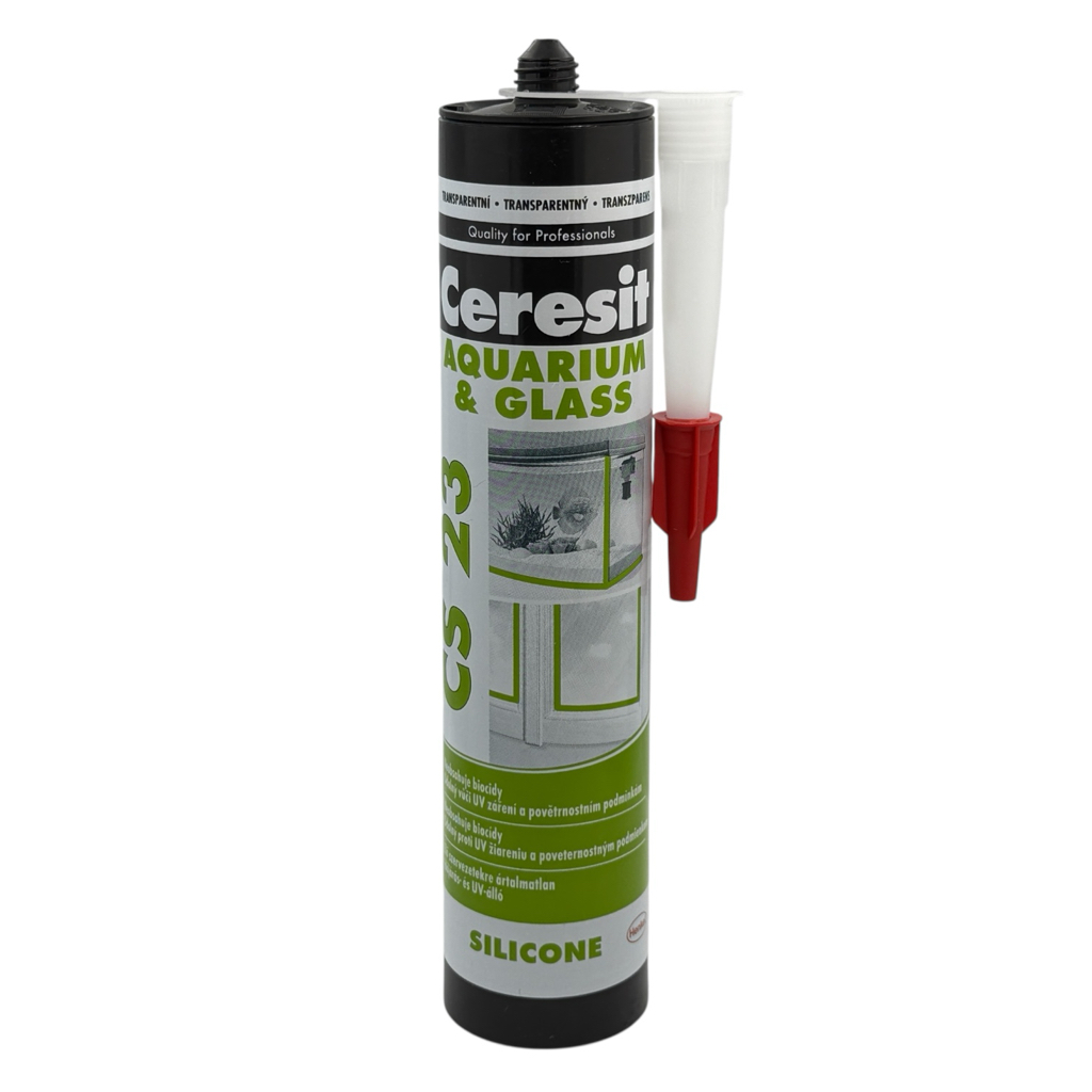 Ceresit CS23 AQUARIUM GLASS Силиконовый герметик для стекла и аквариумов 280мл. (прозрачный)