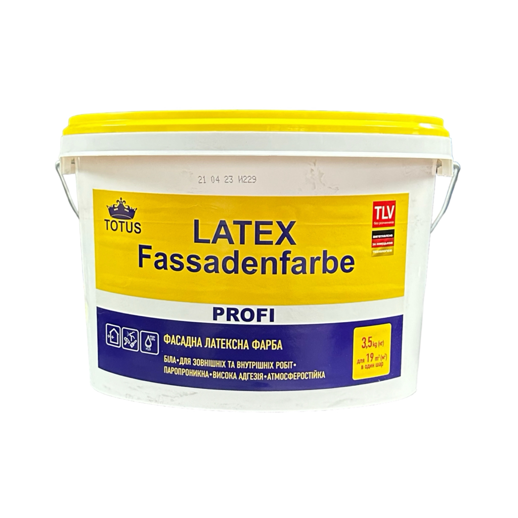 TOTUS LATEX Fassadenfarbe Фарба фасадна 3,5кг.
