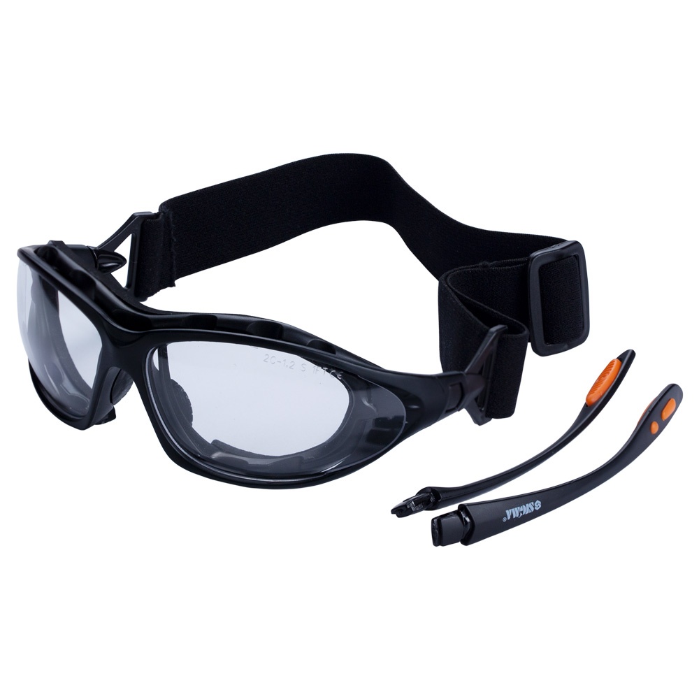 SIGMA Окуляри захисні з обтюратором і змінними дужками Super Zoom anti-scratch, anti-fog (прозорі) 9410911