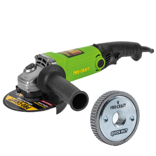 PROCRAFT УШМ 125мм 860W PW1200+Быстрозажимная гайка Procraft M14