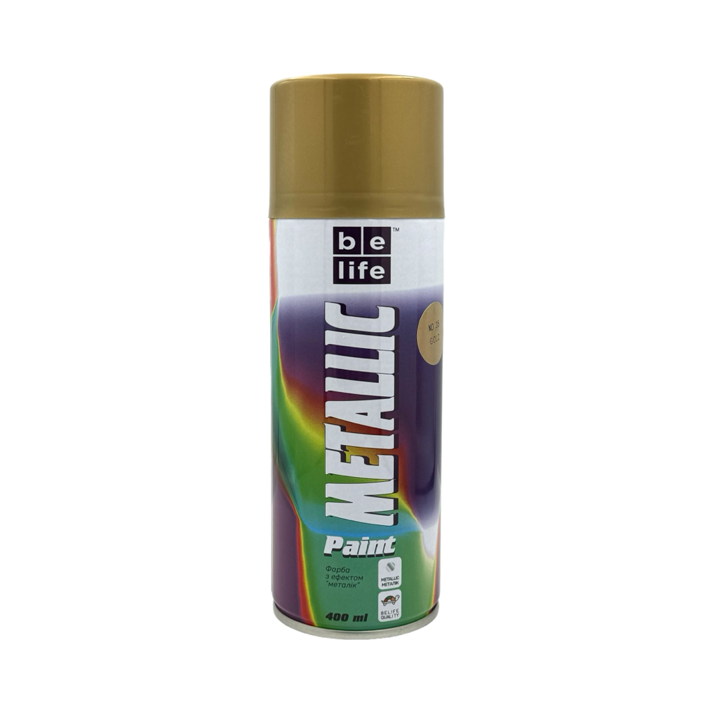 BeLife Metallic Paint Краска аэрозольная универсальная №35 (золото) 400 мл.