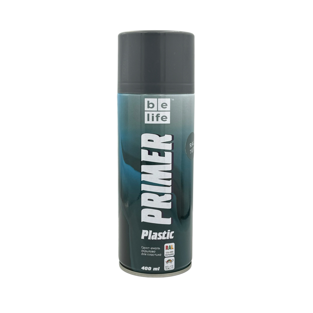 BeLife Primer Plastic Грунт акриловый по пластику №7031 (серый) 400 мл.