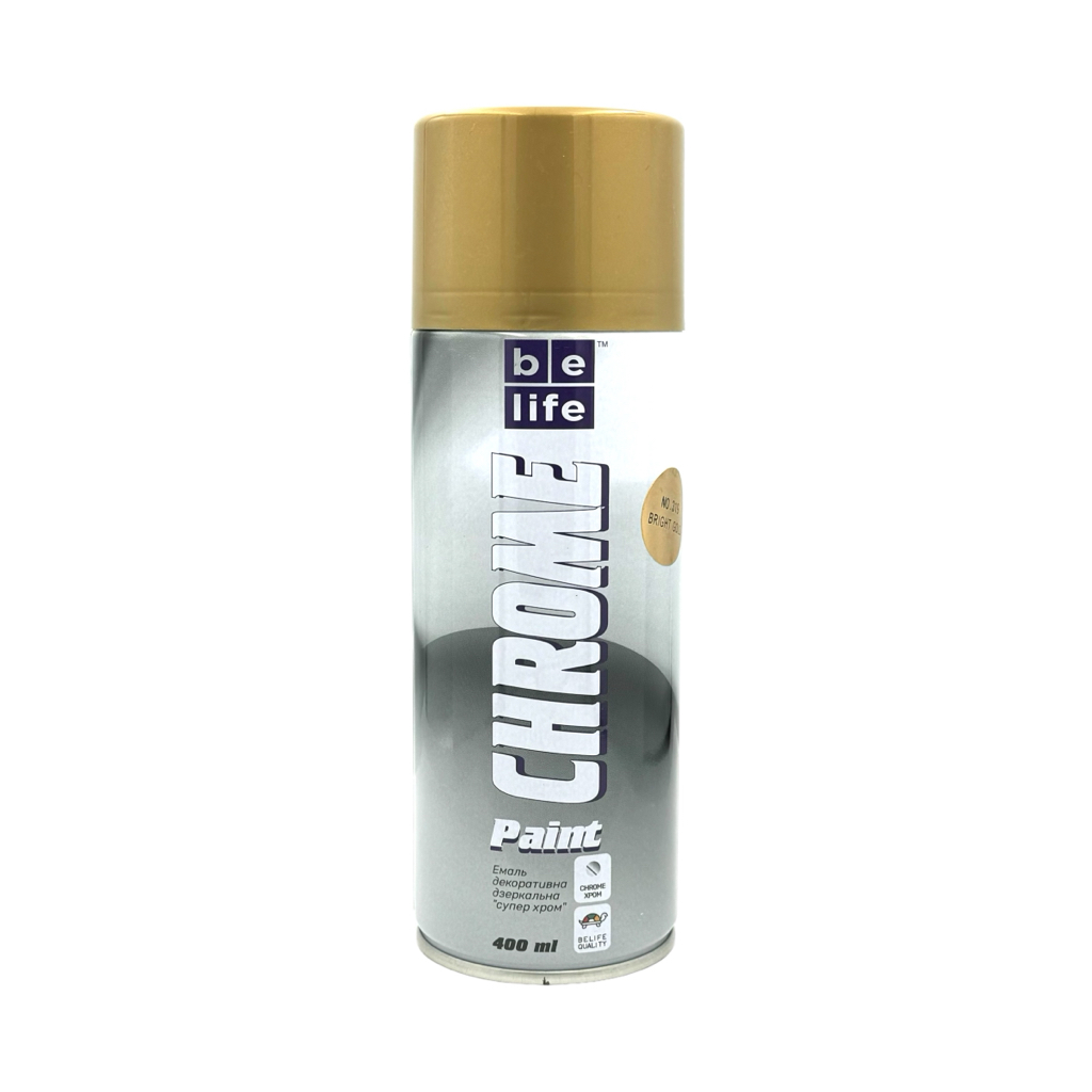 BeLife Crome Paint  Фарба аерозольна універсальна №319 (золото) 400 мл.