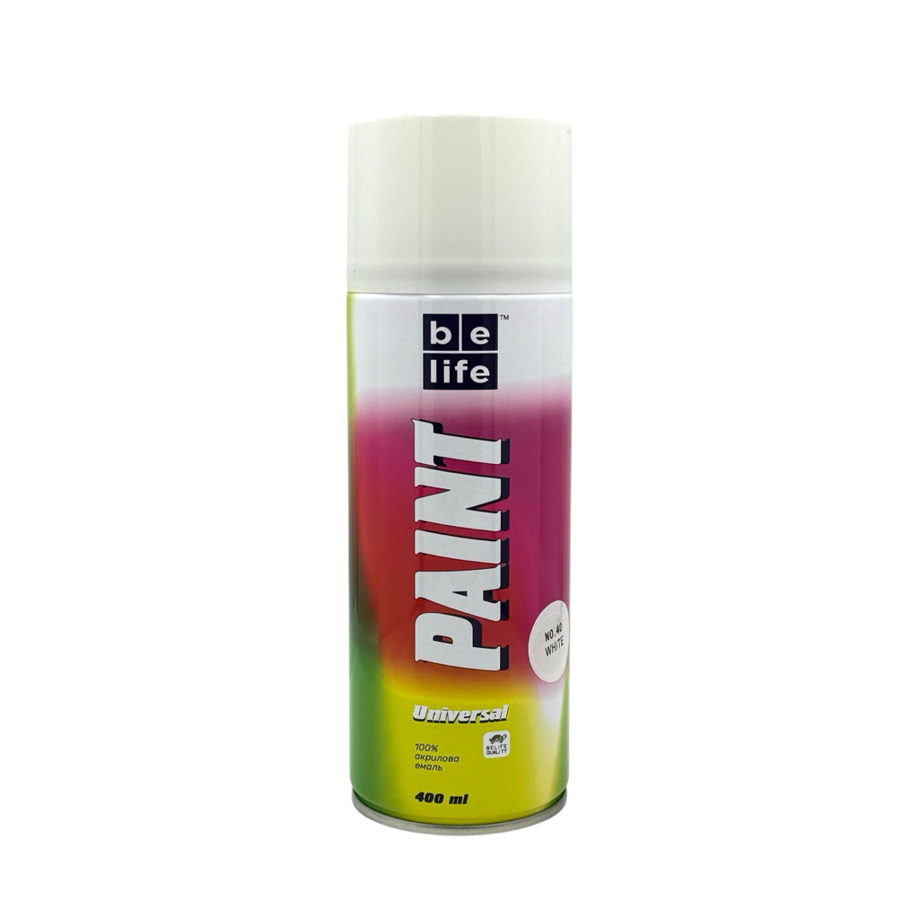 BeLife Paint Universal Краска аэрозольная универсальная №5 (белая матовая) 400 мл.