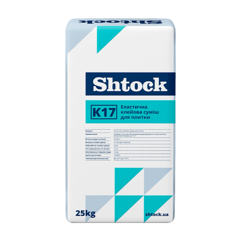 Shtock K17 Эластичная клеевая смесь для плитки 25 кг