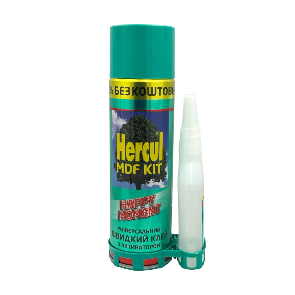HERCUL HAPPY MOMENT Универсальный быстрый экспресс клей с активатором (500мл.+125мл.)