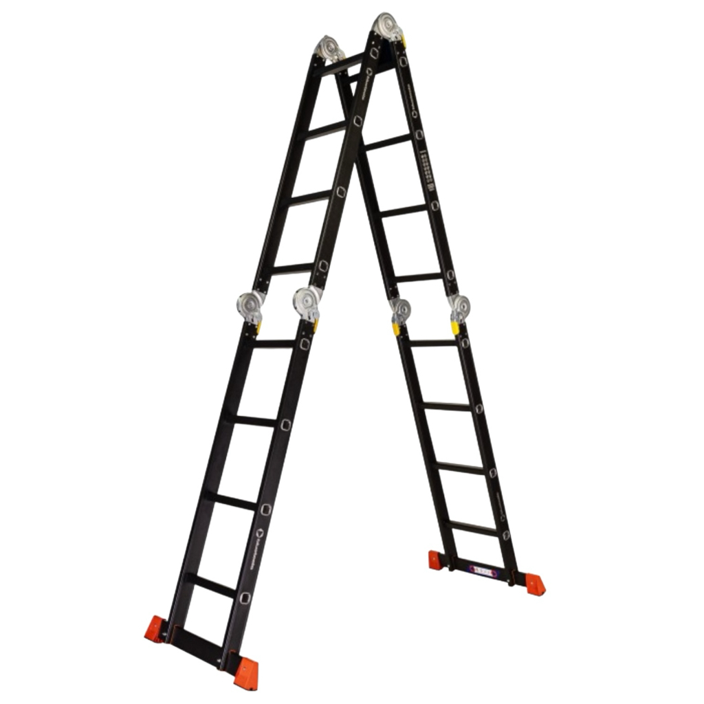 BLUETOOLS Драбина-трансформер алюмінієва BLACK (4*4 сходинки) 4,7м. 160-9016