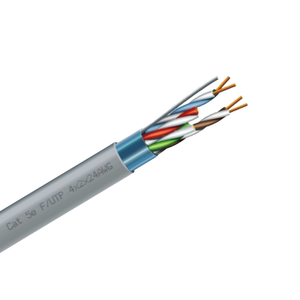 ЗЗКМ Кабель компьютерный (витая пара) 4*2*24 AWG (F/UTP-cat.5e/305м.)