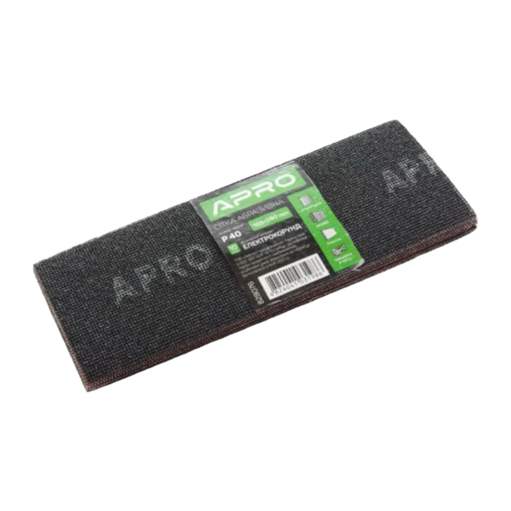 APRO Сітка абразивна 105*280мм. P40 (уп./10шт.) 828076