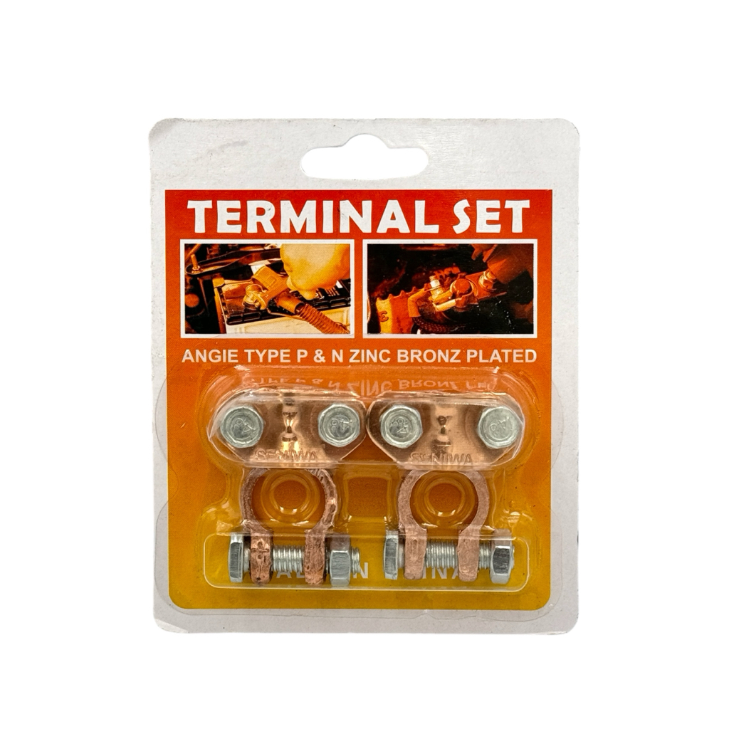 TERMINAL SET Клеми для АКБ, мідне покриття (блістер/2шт.)