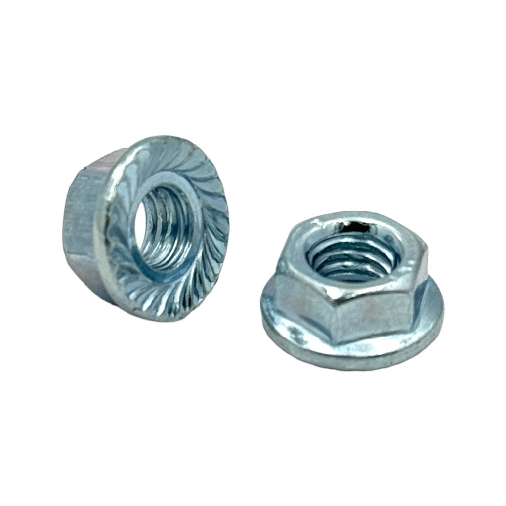 6L Гайка зубчаста з буртиком M10 DIN6923 (пач/100шт)