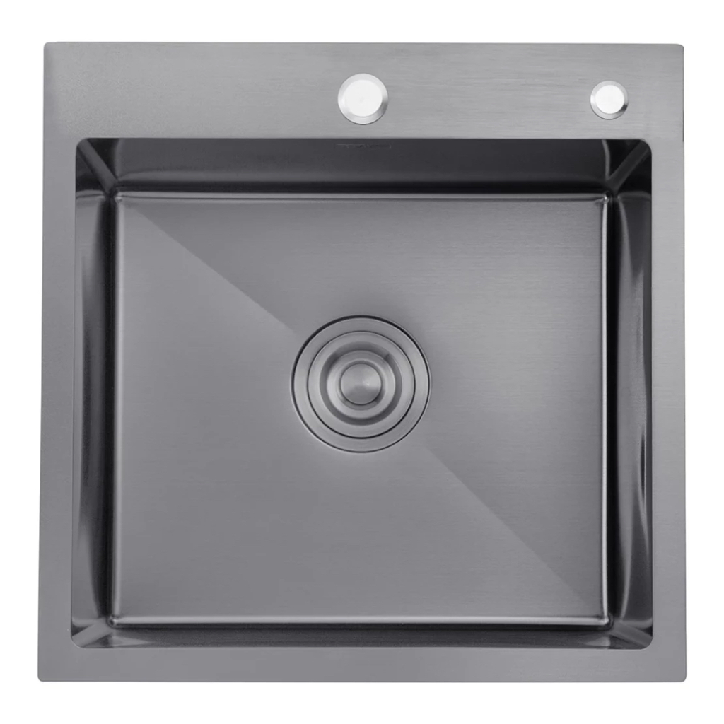 KRONER KRP Schwarze - 5050HM PVD (3.0/1.0 мм) 450х400х215мм. + кошик