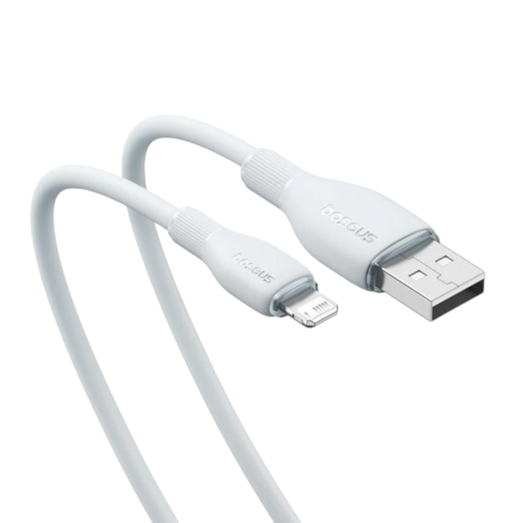 Baseus Кабель Pudding Series Fast Charging Data Cable USB to iP 2.4A 2.0m. White P10355700221-01