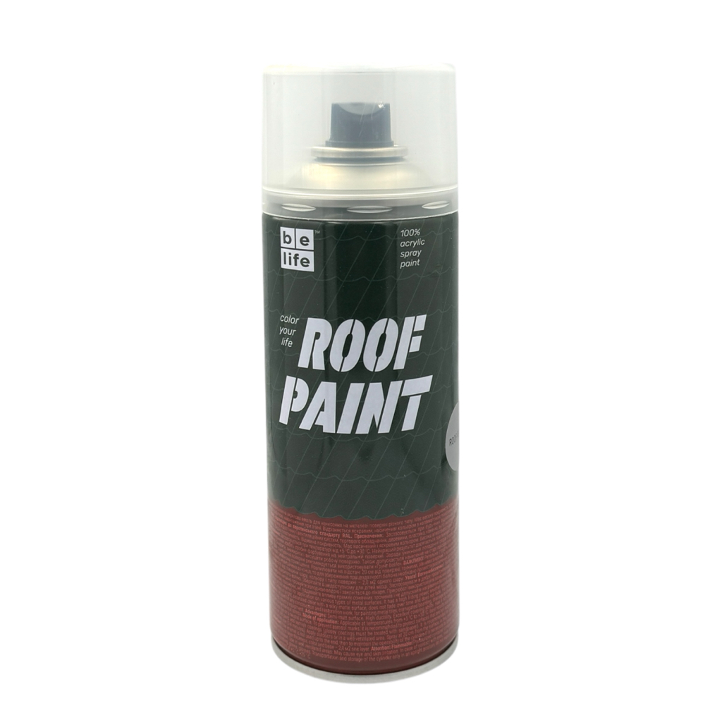 BeLife Roof Paint  Фарба аерозольна для даху №7004 (сіра) 400 мл.