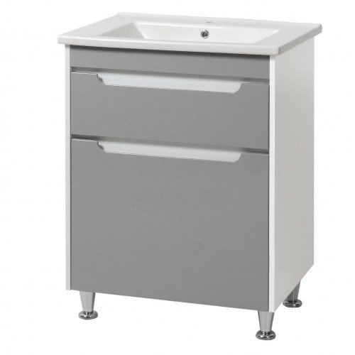 UVVIS Тумба Valencia NEW grey ТНБ-2 Д 65 з умивальником  Trio 44340