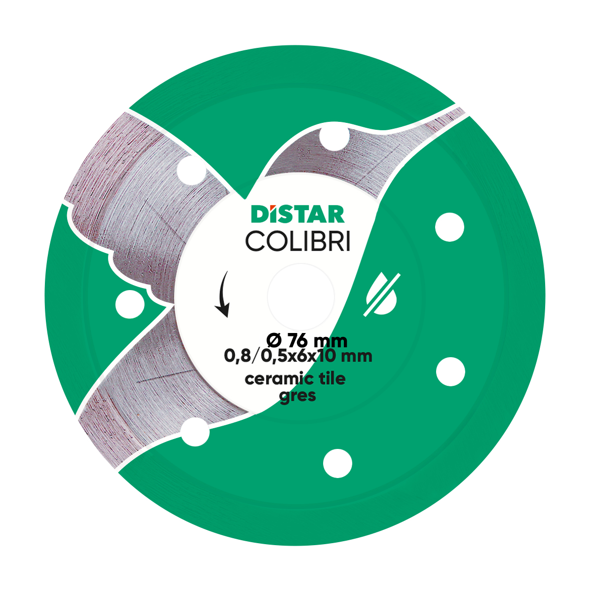 DISTAR Colibri Диск алмазный 76x0,8мм. 11139053029
