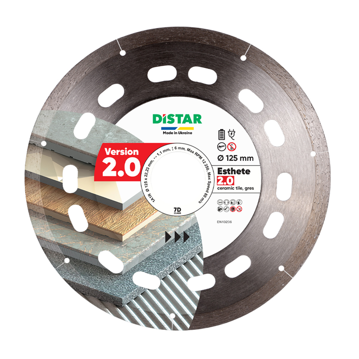 DISTAR 1A1R Esthete 2.0 Диск алмазний 125x22,23мм. 10126024010
