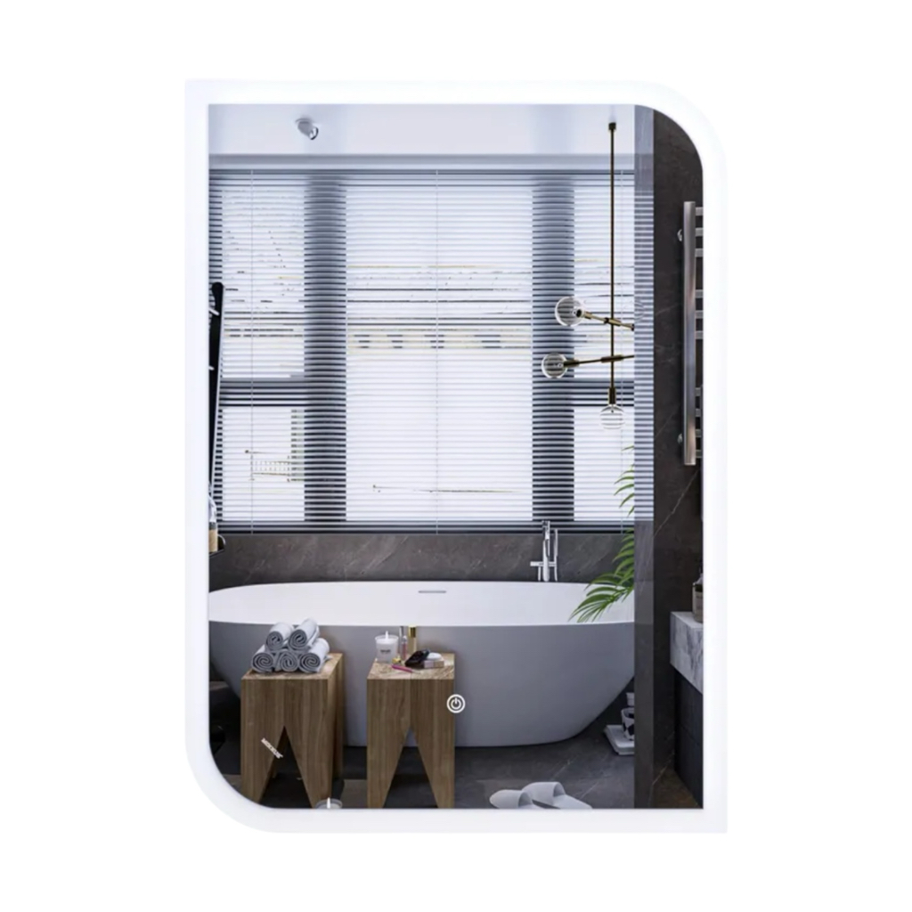 MIXXUS Premium BEVEL MA02-90x65-REVERSE Дзеркало (LED Touch, Anti-fog, димер (3-6,5kK)) (MP6641)