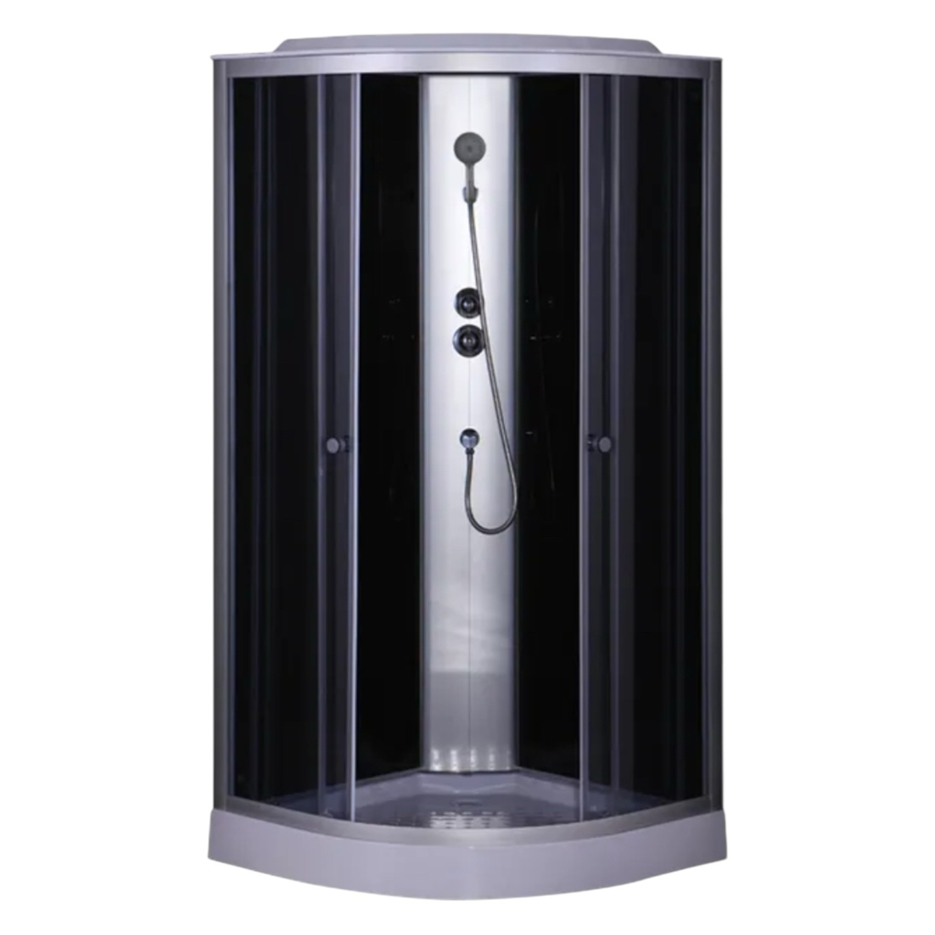 MIXXUS STRONG SB02-90x90x215-GR SATIN Душовий бокс 90*90мм. (низький піддон) (MI6887)