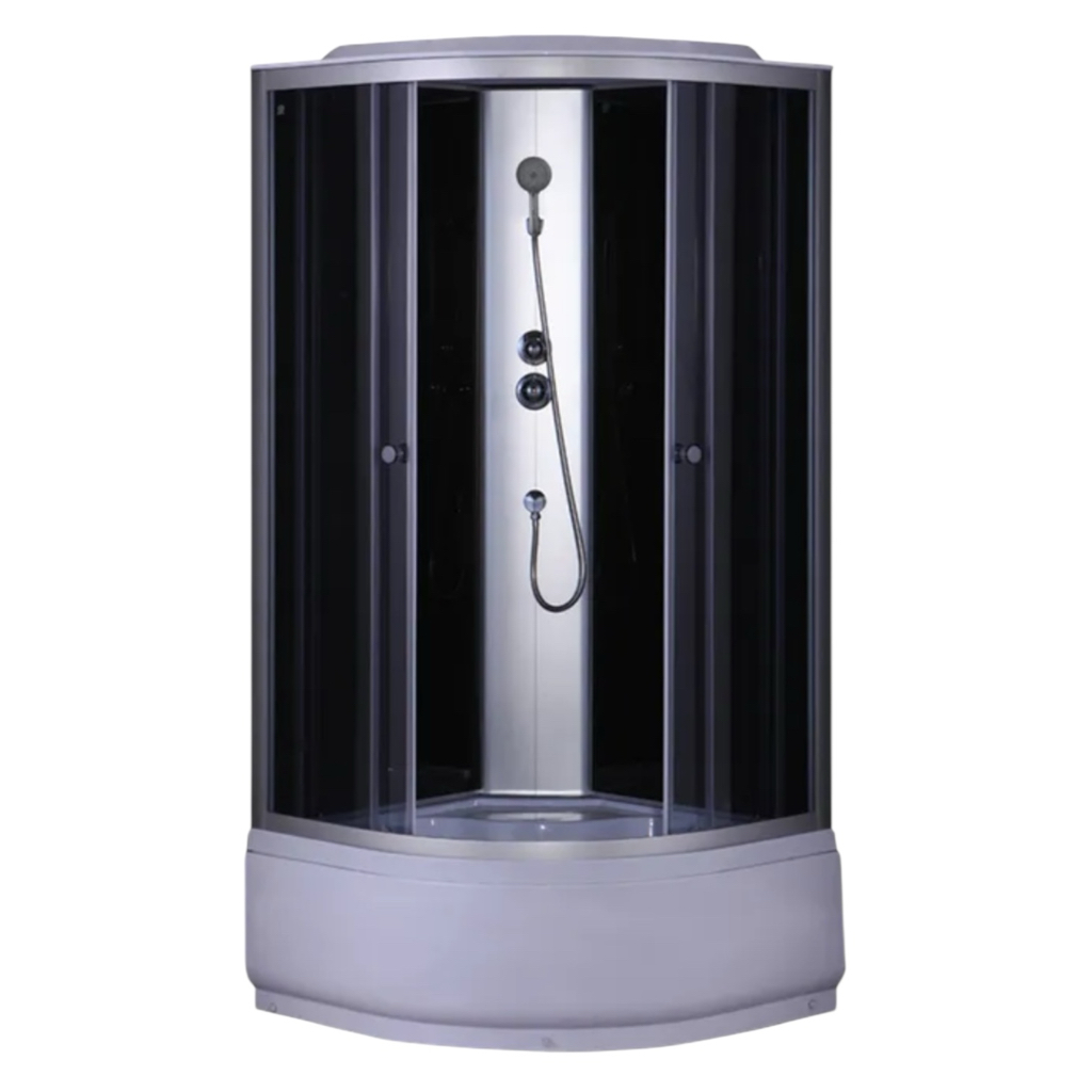 MIXXUS STRONG SB01-90x90x215-GR SATIN Душовий бокс 90*90мм. (високий піддон) (MI6885)