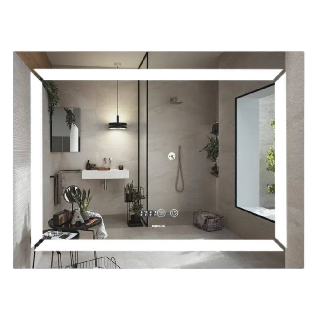MIXXUS Premium ELLIPSE MV05-80x70-REVERSE BLACK Дзеркало (LED Touch, Anti-fog, димер (3-6kK)) (MP6636)