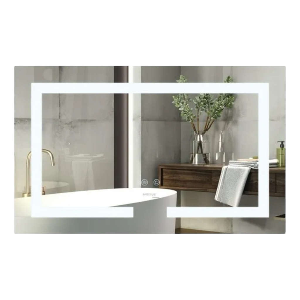 MIXXUS Light MR01-70x50 Дзеркало (LED Touch, Anti-fog, димер, регулюванням яскравості, годинник) (MI6000)