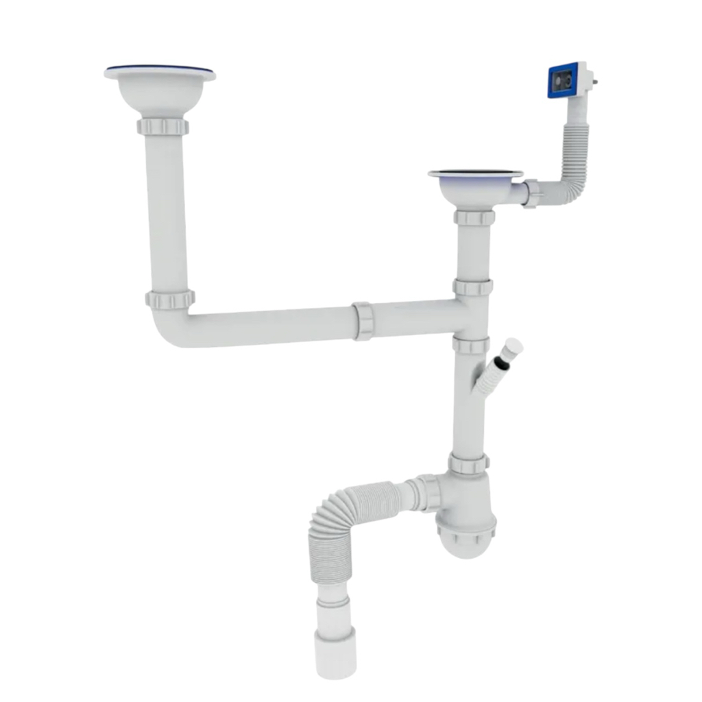 ZERIX SK-03-A Сифон для кухонной мойки 3 1/2