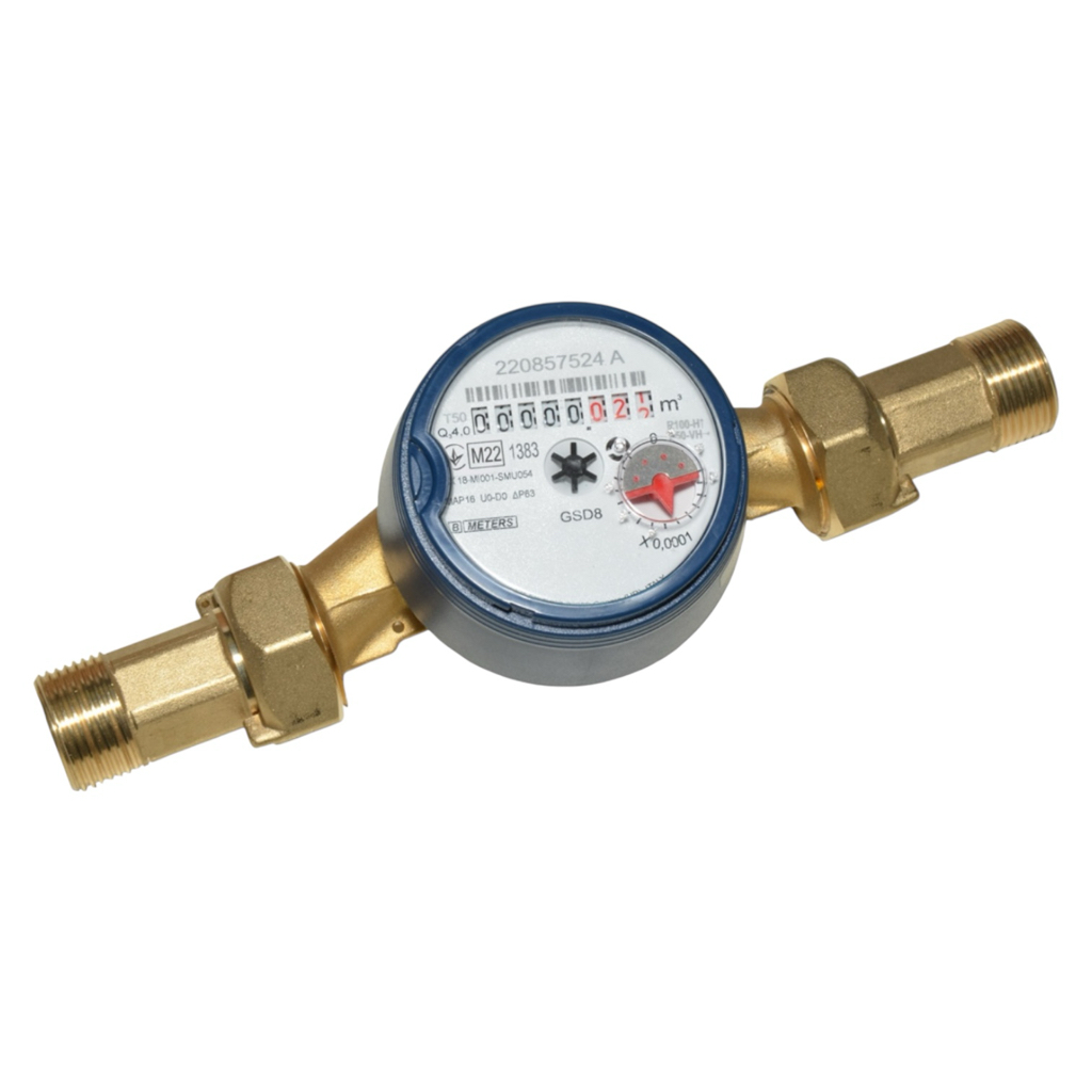 BMETERS GSD8-I Лічильник холодної води з монтажним комплектом DN15 3/4