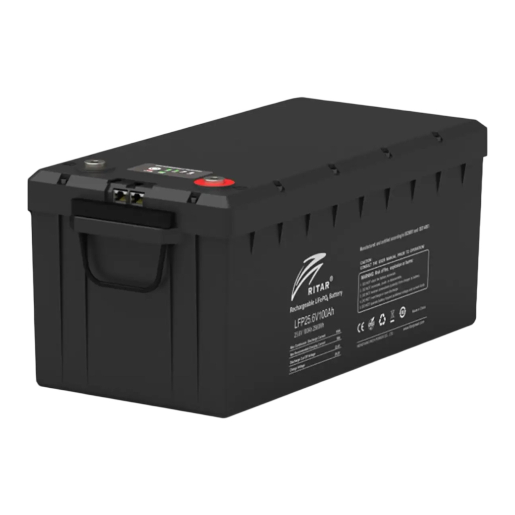 RITAR LFP25.6V100AH Акумулятор LiFePo4 25,6V/100Ah 1280Wh