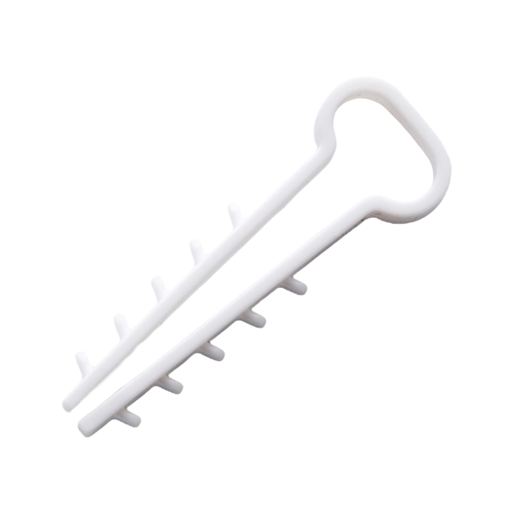 APRO Крепление для плоского кабеля ЕЛКА 10*5мм. БЕЛЫЕ (уп./100шт.) FT-105