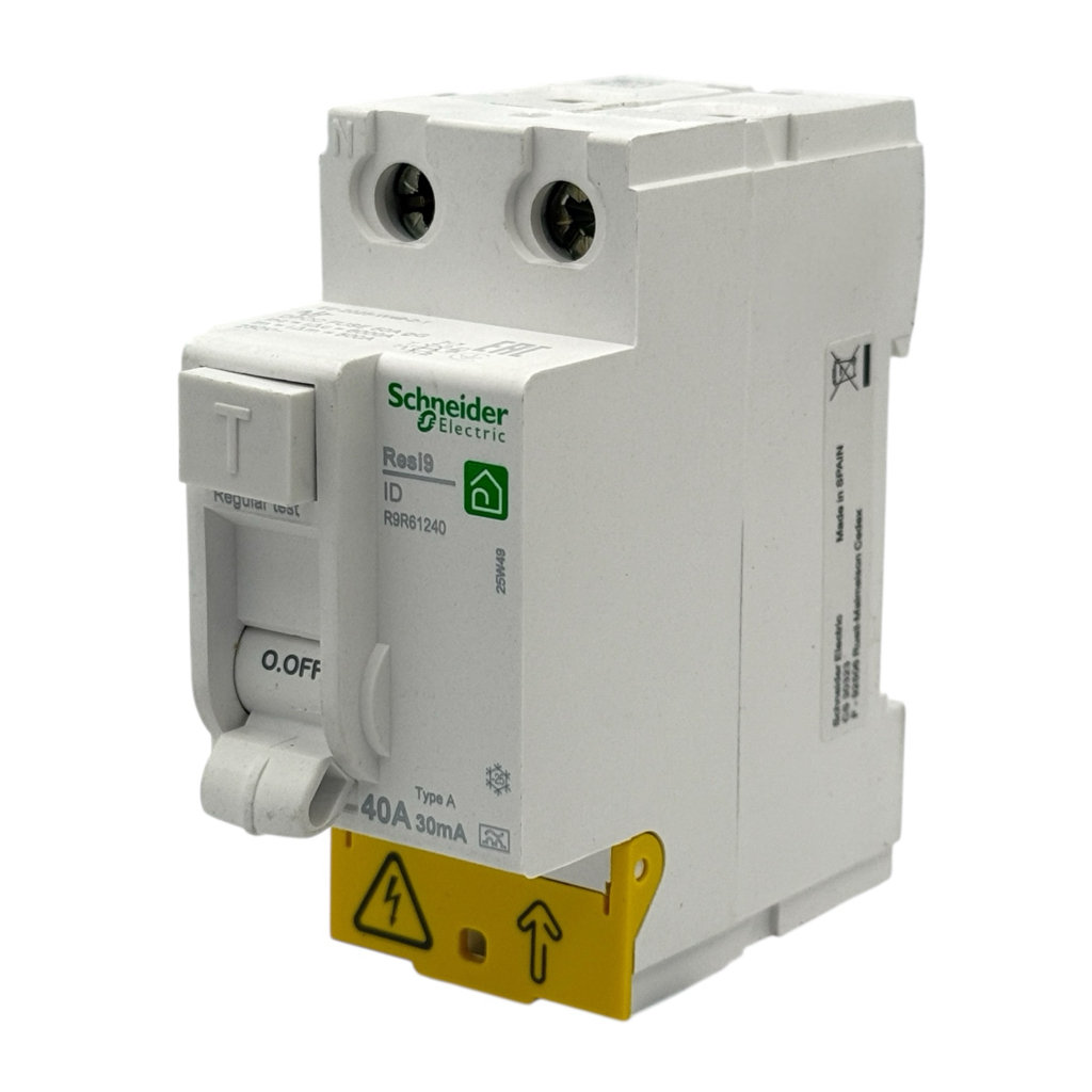 Schneider RESI9 Дифреле (ПЗВ) 1P+N, 40A, 30mA, 6kА R9R61240