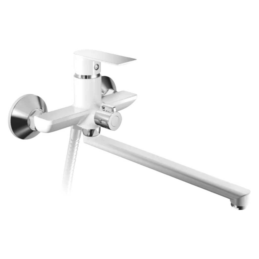 HAIBA ALEX 006 EURO WHITE-CHROME Змішувач для ванни (картридж 35мм) (HB9567)