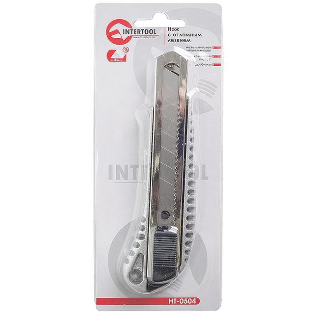 INTERTOOL Нож строительный (18мм.) HT-0504