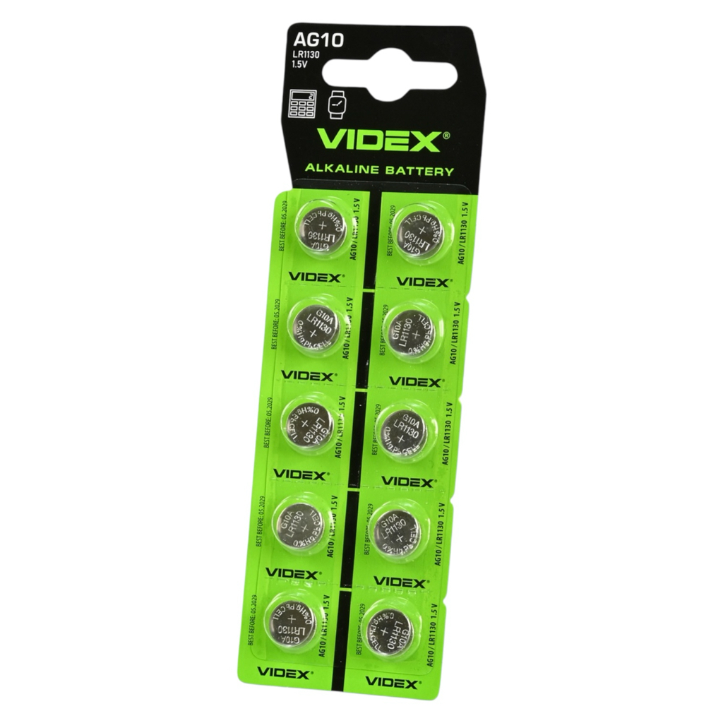 VIDEX 1,5V AG10/LR1130