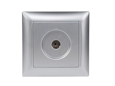 LUXEL PRIMERA Розетка внутр. TV (серебро) 3509