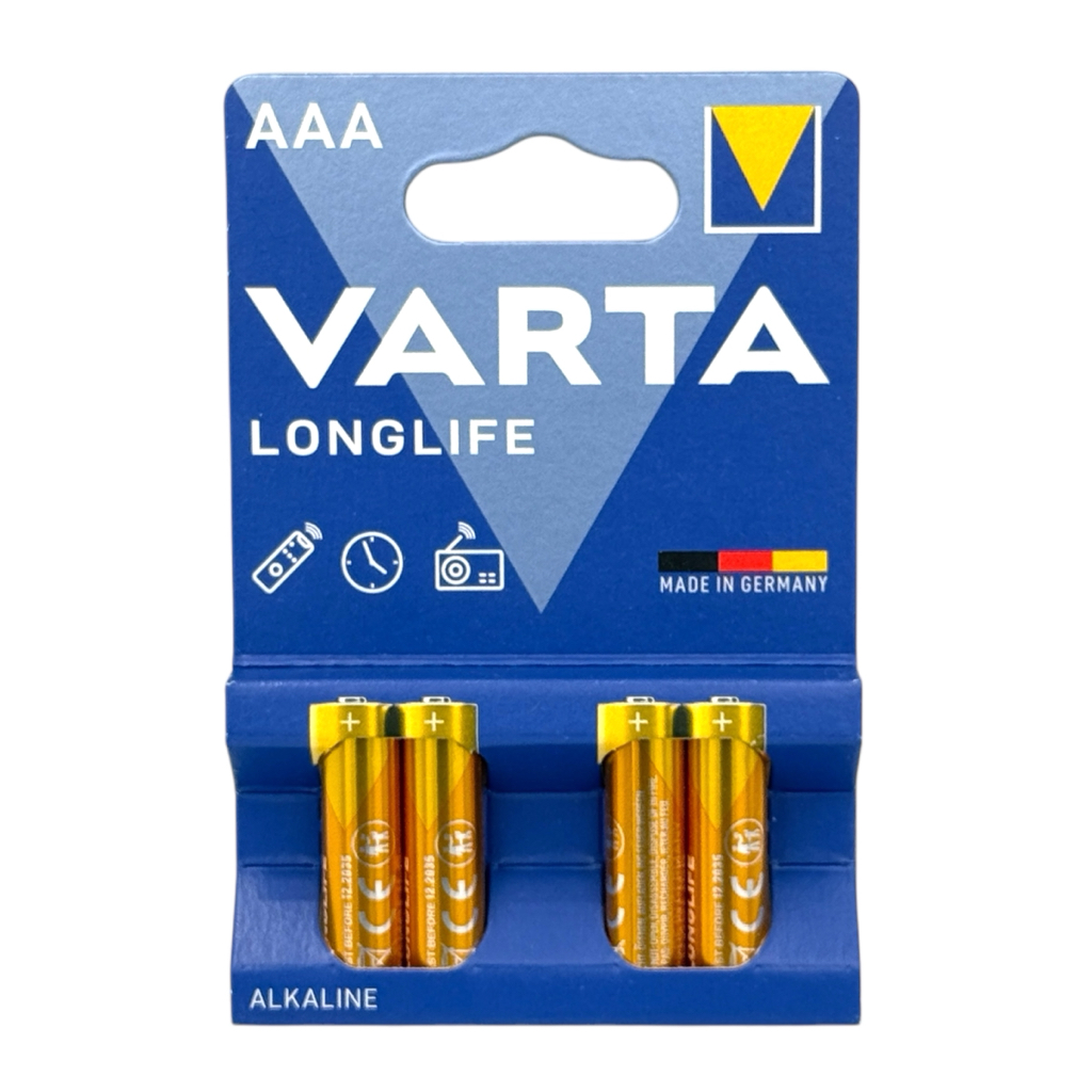 VARTA LONGLIFE AAA/LR3 1,5V (уп./4шт.)