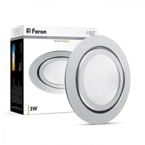 Feron LED-Светильник (мебельный) хром 3W 4000K LN7