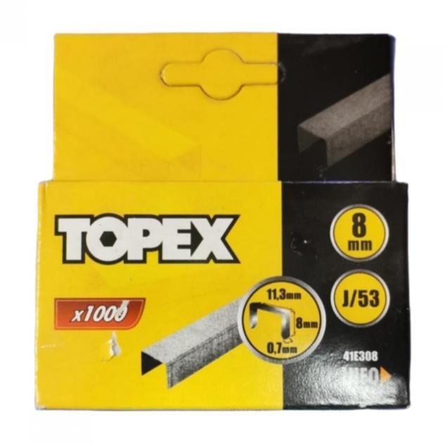 TOPEX Скоба для степлера 8мм.1000шт. 41E308