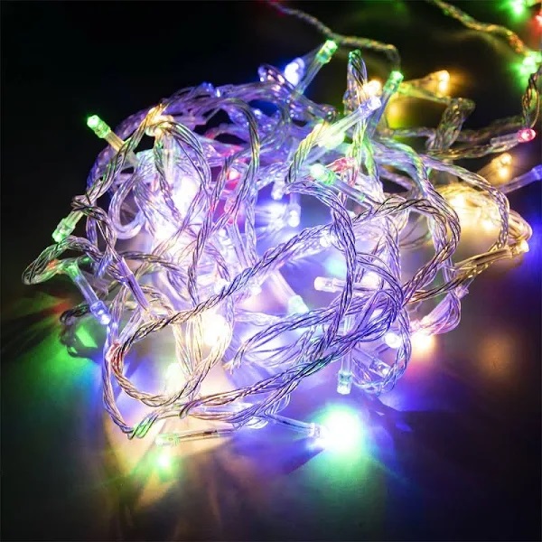 Гирлянда 200 LED (прозрачная) RGB