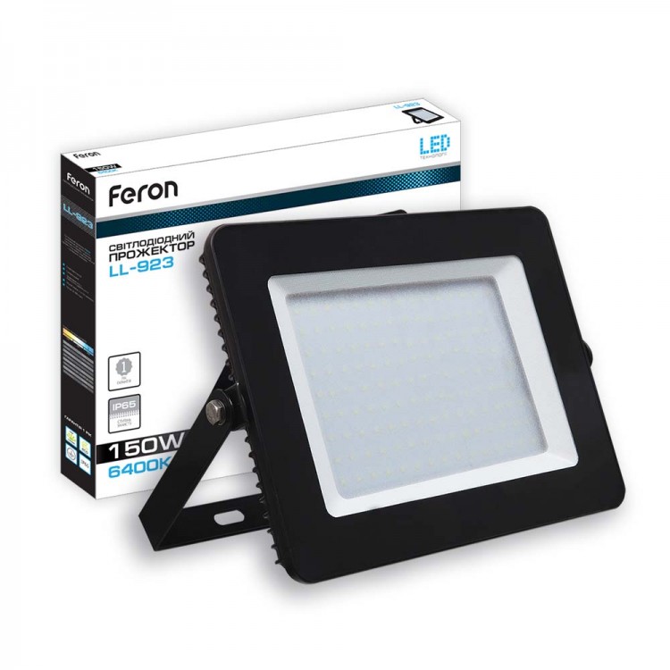 Feron LED-Прожектор 220V 150W 6400K 9000Lm (чорний) LL-923