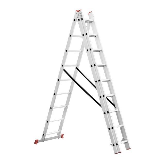 INTERTOOL Лестница универс. раскладная 3*8 ступ. 5,09м. LT-0308