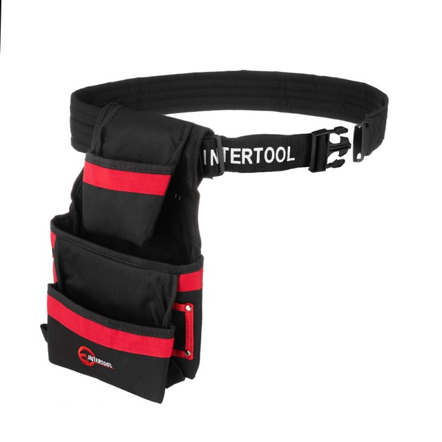 INTERTOOL Сумка поясная 3 кармана SP-1014