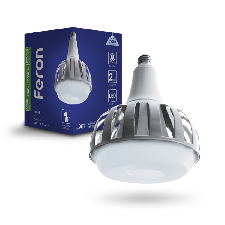 Feron LED-Лампа 150W E27-E40 6400K 13500Lm LB-652